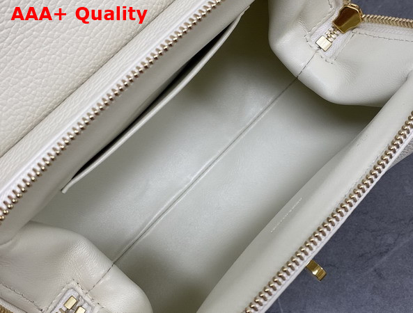 Celine Small Flair in Grained Calfskin Creamy White Replica