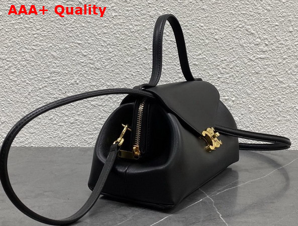 Celine Small Flair in Shiny Calfskin Black Replica