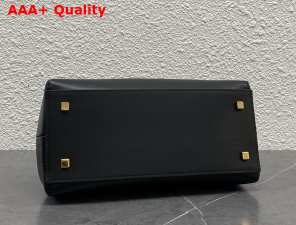 Celine Small Flair in Shiny Calfskin Black Replica