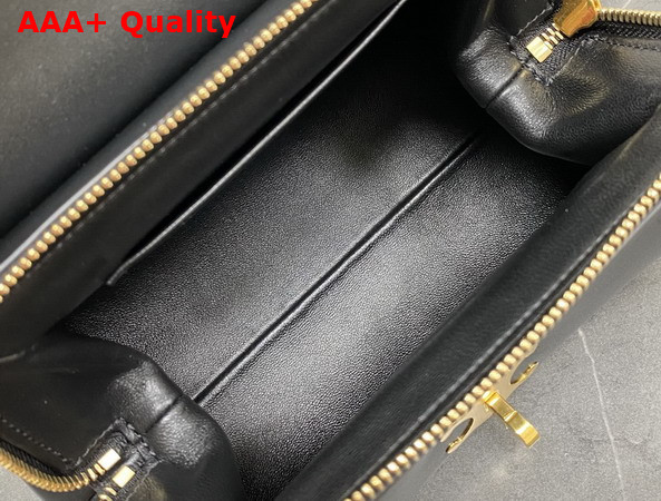 Celine Small Flair in Shiny Calfskin Black Replica