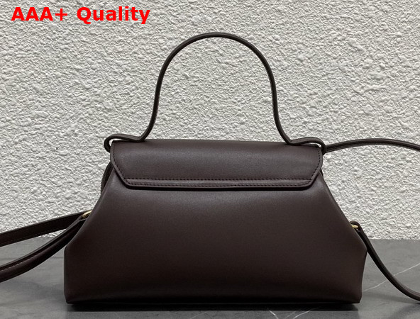 Celine Small Flair in Shiny Calfskin Chestnut Replica