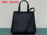 Celine Small Folded Cabas in Black Grained Calfskin Replica