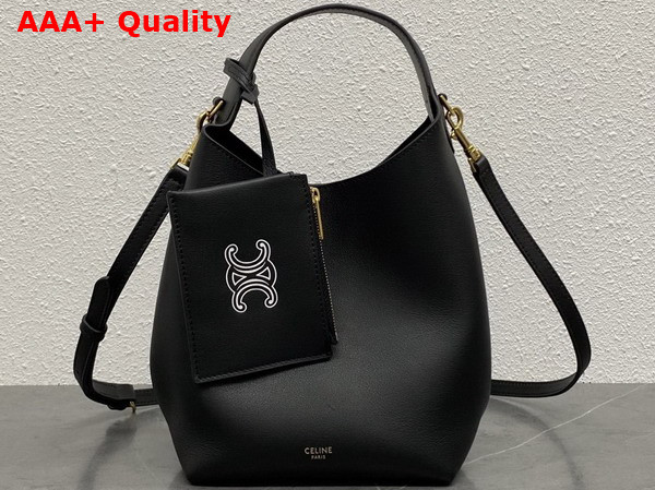 Celine Small Hobo in Black Supple Smooth Calfskin Replica