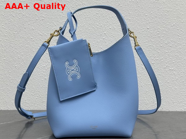 Celine Small Hobo in Sky Blue Supple Smooth Calfskin Replica