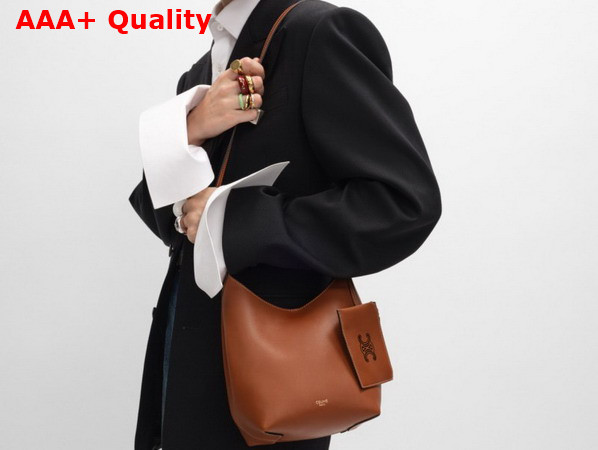Celine Small Hobo in Tan Supple Smooth Calfskin Replica