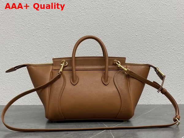 Celine Small New Luggage in Soft Tan Supple Shiny Lambskin Replica