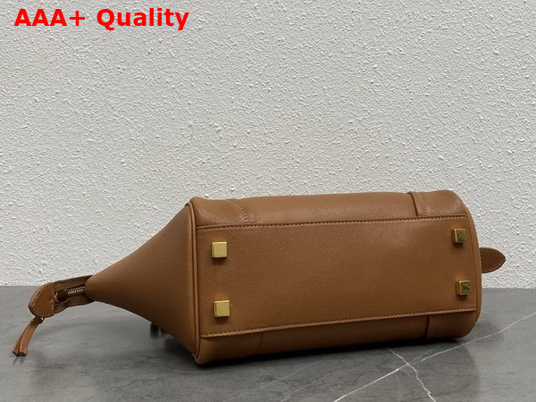 Celine Small New Luggage in Soft Tan Supple Shiny Lambskin Replica