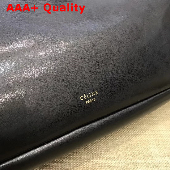 Celine Small Purse with Eyelets in Black Shiny Calfskin Replica