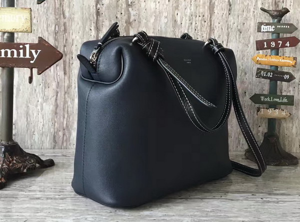 Celine Small Soft Cube Bag in Navy Blue Smooth Calfskin For Sale