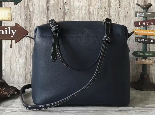 Celine Small Soft Cube Bag in Navy Blue Smooth Calfskin For Sale