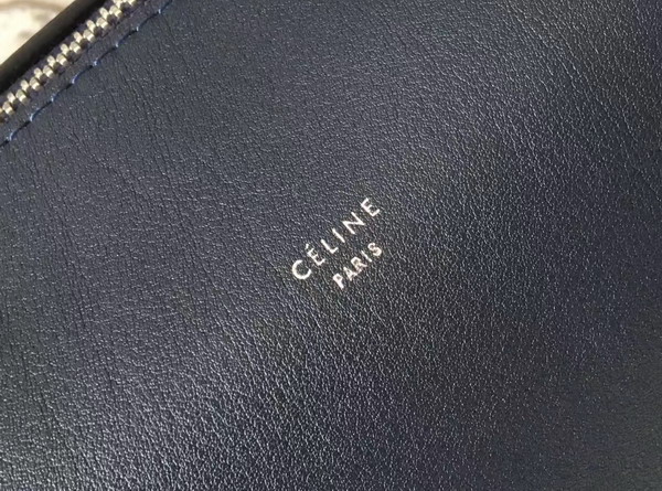 Celine Small Soft Cube Bag in Navy Blue Smooth Calfskin For Sale