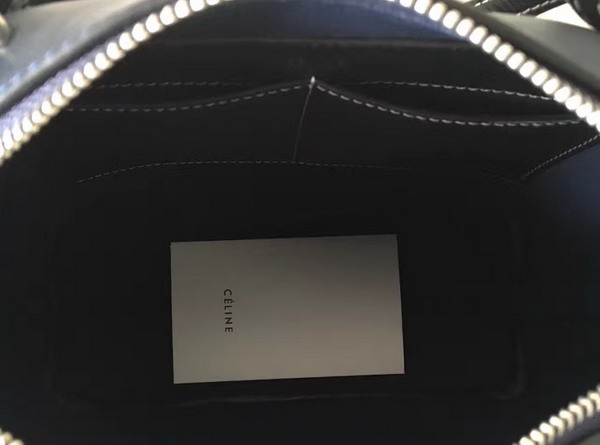 Celine Small Soft Cube Bag in Navy Blue Smooth Calfskin For Sale
