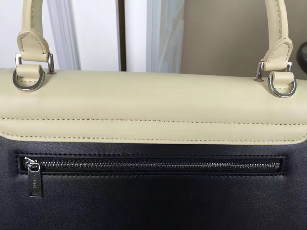 Celine Small Trapeze Handbag in Multicolour Smooth Calfskin Beige Black Yellow for Sale