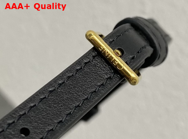 Celine Small Triomphe Frame in Supple Calfskin Black 124232 Replica