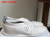 Celine Soft Sneaker in Optic White Stretch Lambskin Suede Calfskin and Lambskin Replica