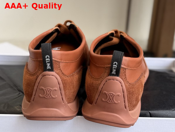 Celine Soft Sneaker in Sahara Stretch Lambskin Suede Calfskin and Lambskin Replica
