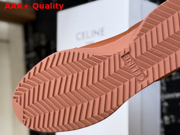 Celine Soft Sneaker in Sahara Stretch Lambskin Suede Calfskin and Lambskin Replica