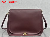 Celine Soft Triomphe Besace in Syrah Supple Shiny Lambskin Replica