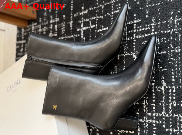 Celine Stage Fitted Boot in Lambskin Black Replica