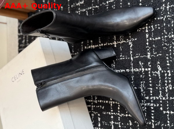 Celine Stage Fitted Boot in Lambskin Black Replica