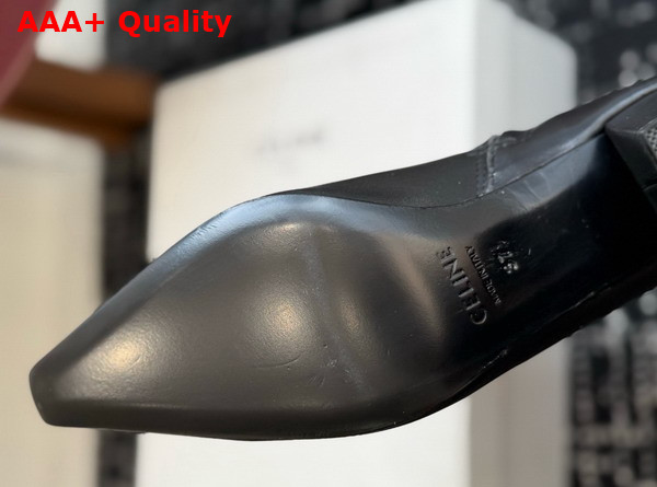Celine Stage Fitted Boot in Lambskin Black Replica