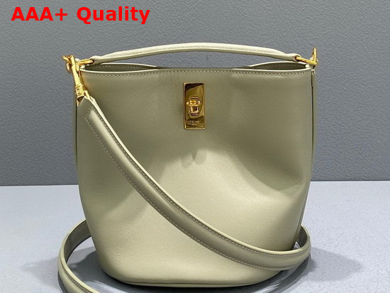 Celine Teen Bucket 16 in Smooth Calfskin Beige Replica