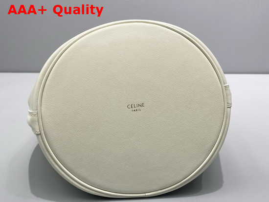 Celine Teen Bucket 16 in Smooth Calfskin Rice Replica