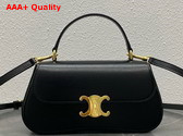 Celine Teen Celine Lola in Black Shiny Calfskin Replica