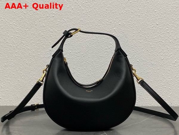 Celine Teen Celine Lulu in Black Supple Grained Calfskin Replica