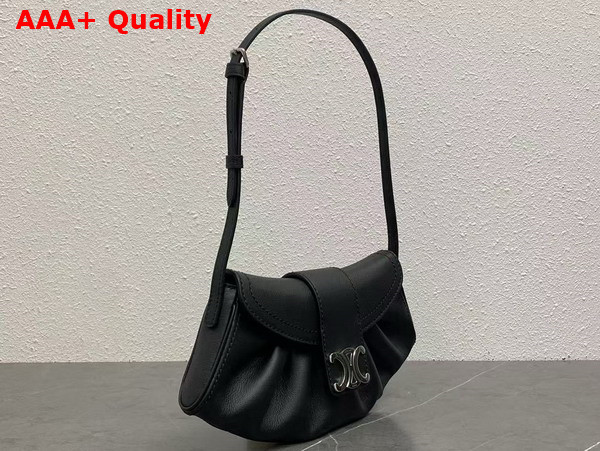Celine Teen Celine Polly in Black Supple Calfskin Replica