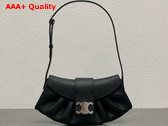 Celine Teen Celine Polly in Black Supple Calfskin Replica