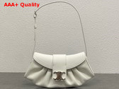 Celine Teen Celine Polly in White Supple Calfskin Replica