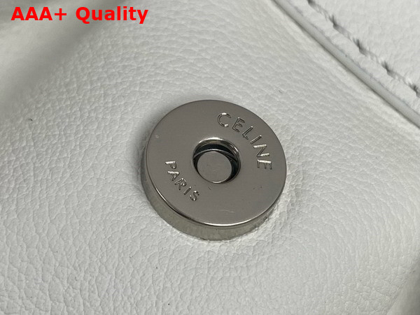 Celine Teen Celine Polly in White Supple Calfskin Replica