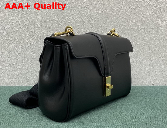 Celine Teen Soft 16 in Smooth Calfskin Black Replica