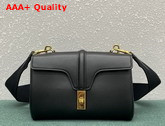 Celine Teen Soft 16 in Smooth Calfskin Black Replica