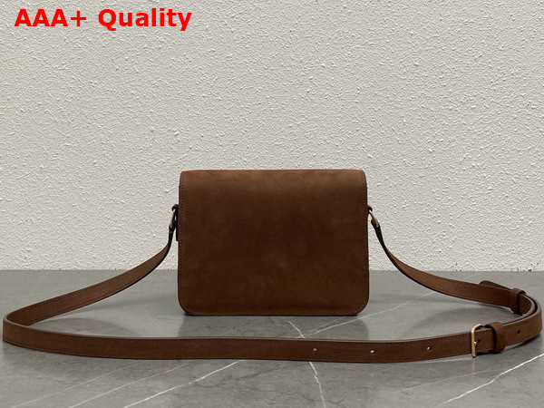 Celine Teen Triomphe Bag in Chestnut Grained Nubuck Calfskin 188423 Replica