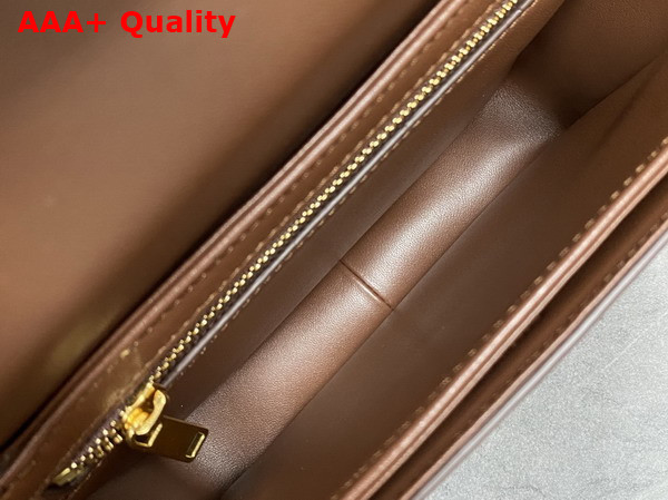 Celine Teen Triomphe Bag in Chestnut Grained Nubuck Calfskin 188423 Replica