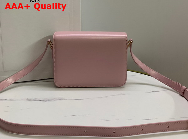 Celine Teen Triomphe Bag in Light Pink Shiny Calfskin Replica