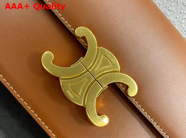 Celine Teen Triomphe Bag in Tan Natural Calfskin Replica