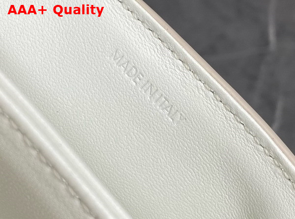 Celine Teen Triomphe Bag in White Shiny Calfskin Replica