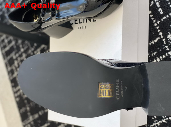 Celine Tess Babies in Black Patent Calfskin Replica