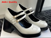 Celine Tess Babies in White Patent Calfskin Replica