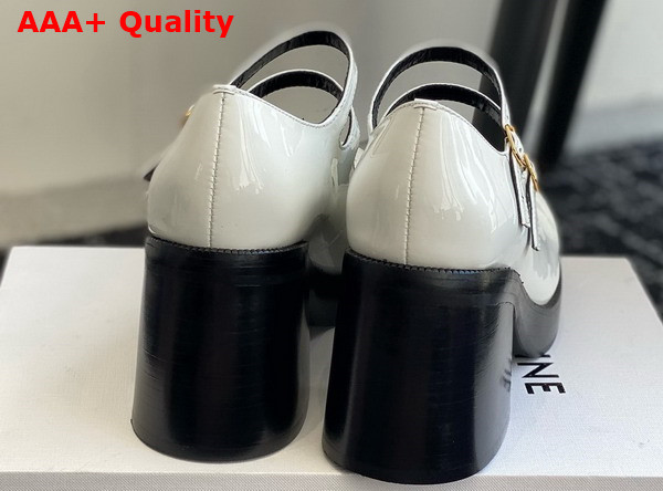 Celine Tess Babies in White Patent Calfskin Replica
