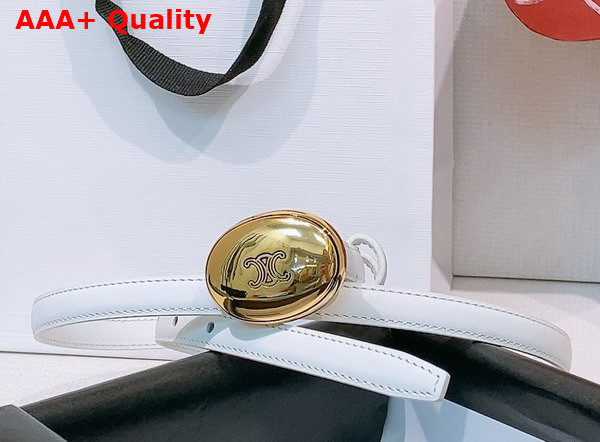 Celine Thin Plate Belt 13mm in Taurillon Leather Black Replica
