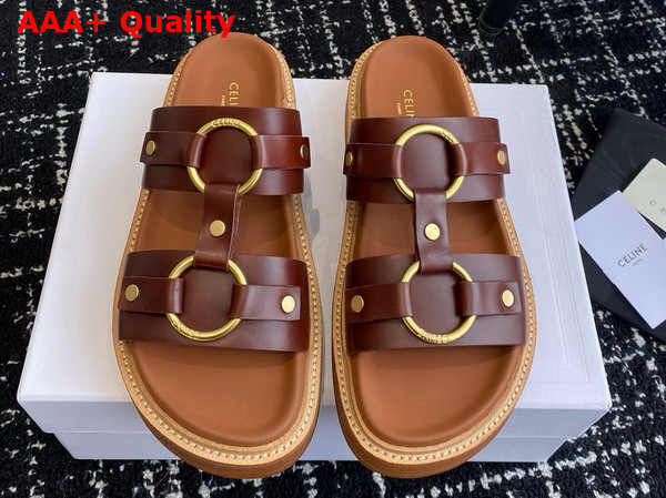 Celine Tippi in Calfskin Dark Brown Replica