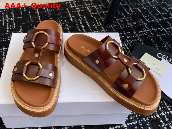 Celine Tippi in Calfskin Dark Brown Replica