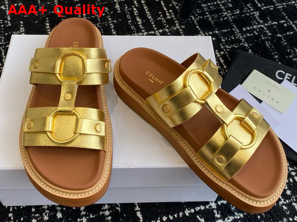 Celine Tippi in Calfskin Gold Replica