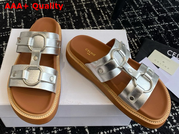 Celine Tippi in Calfskin Silver Replica