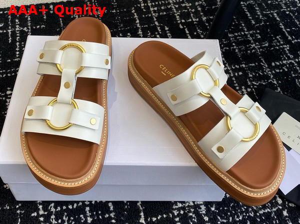 Celine Tippi in Calfskin White Replica