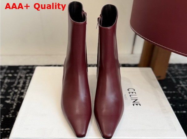 Celine Tour Boot in Syrah Lambskin Replica